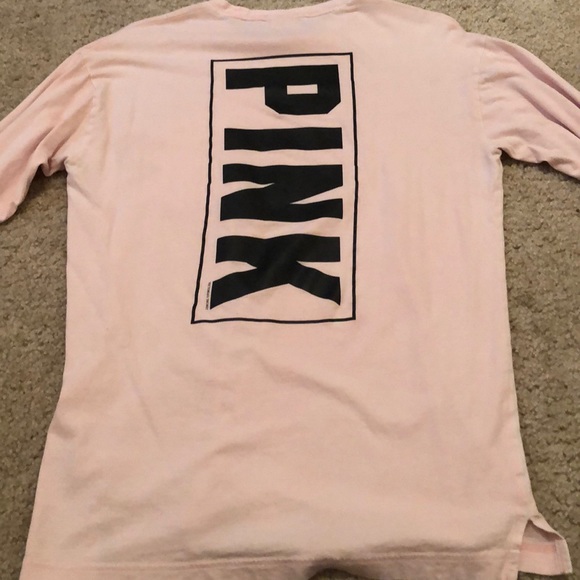 pink long sleeve tee - Picture 3 of 3